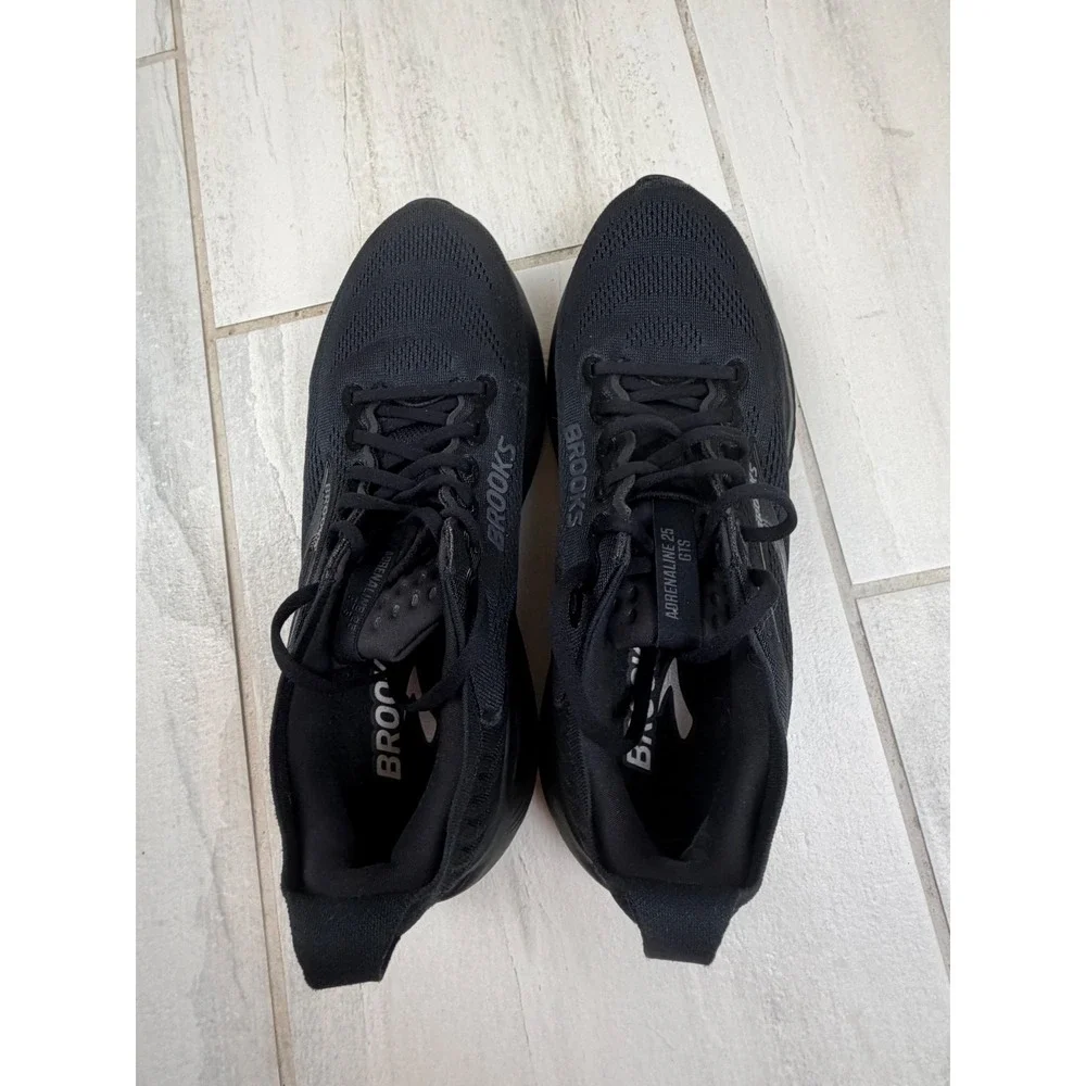 Brooks Adrenaline GTS 25 Mens Running Shoes Black Stability Sneakers 11D